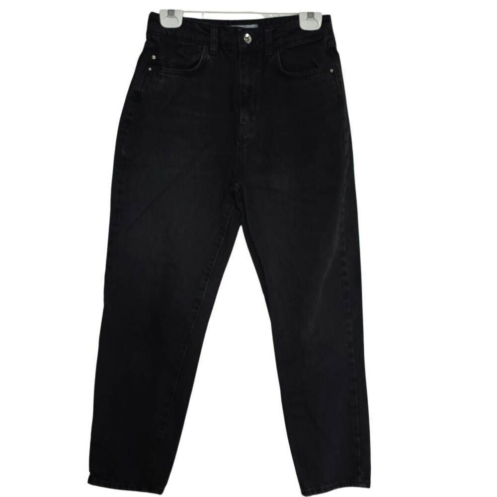 ZaraโWomen's Size 6 Black Denim Relaxed Jeans